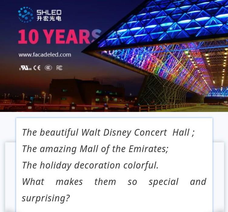 SH LED facade lighting